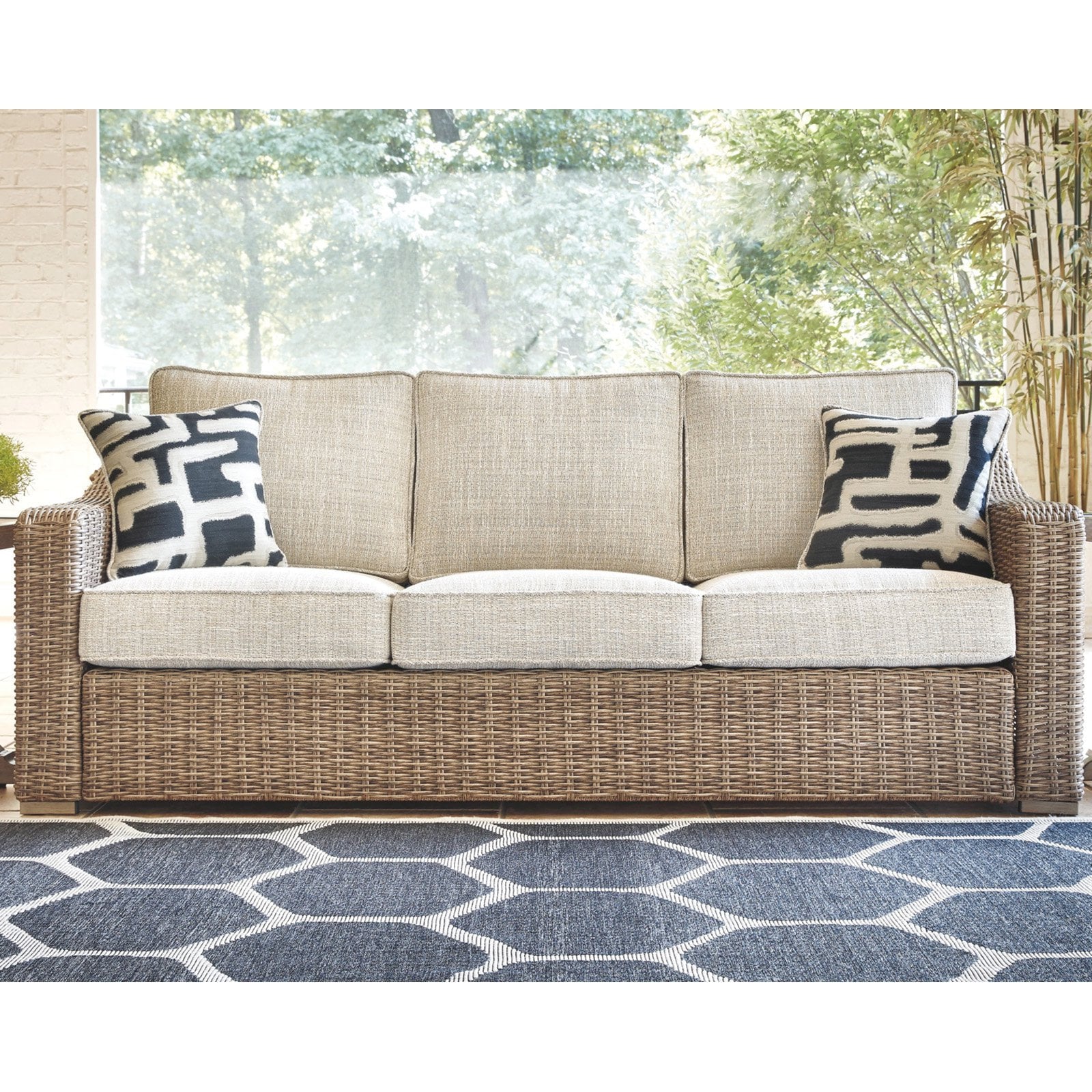 Beige Patio Sofa H465736