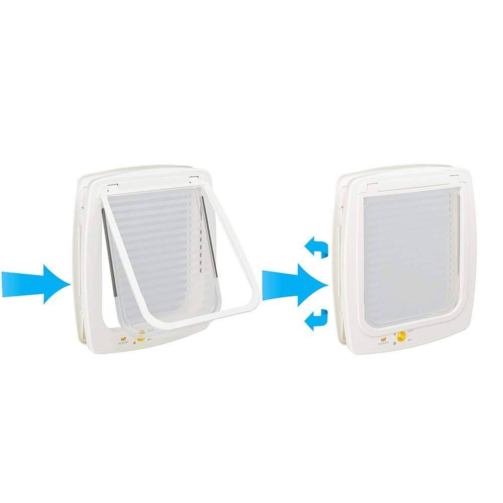 White Cat and Dog Flap Swing 15 Z27757