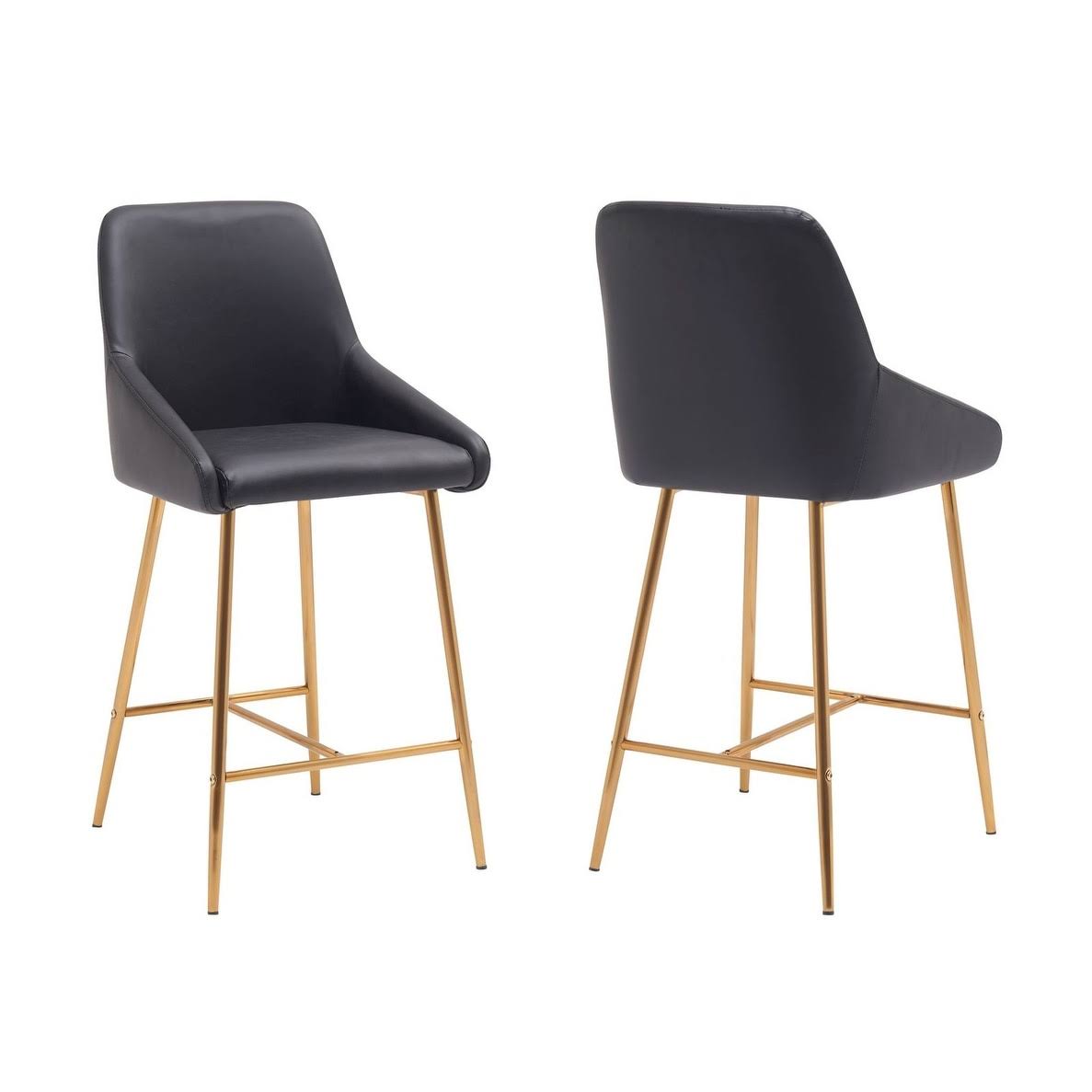 Black Counter Stool Set of 2 U200494