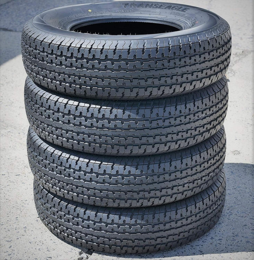 Set of 4 Trailer Radial Tires ST205/75R15 Load Range D 8-Ply BSW A5633