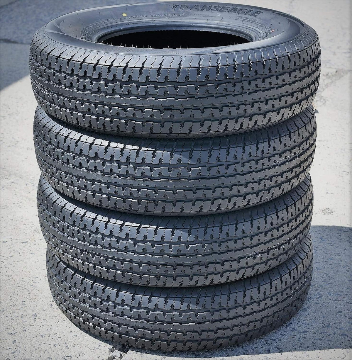 Set of 4 Trailer Radial Tires ST205/75R15 Load Range D 8-Ply BSW A5633