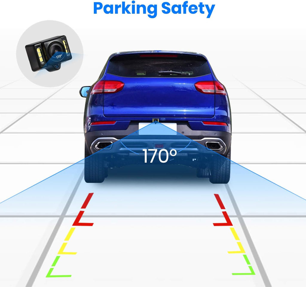 Wireless Backup Camera with Rear View Mirror Monitor J717848