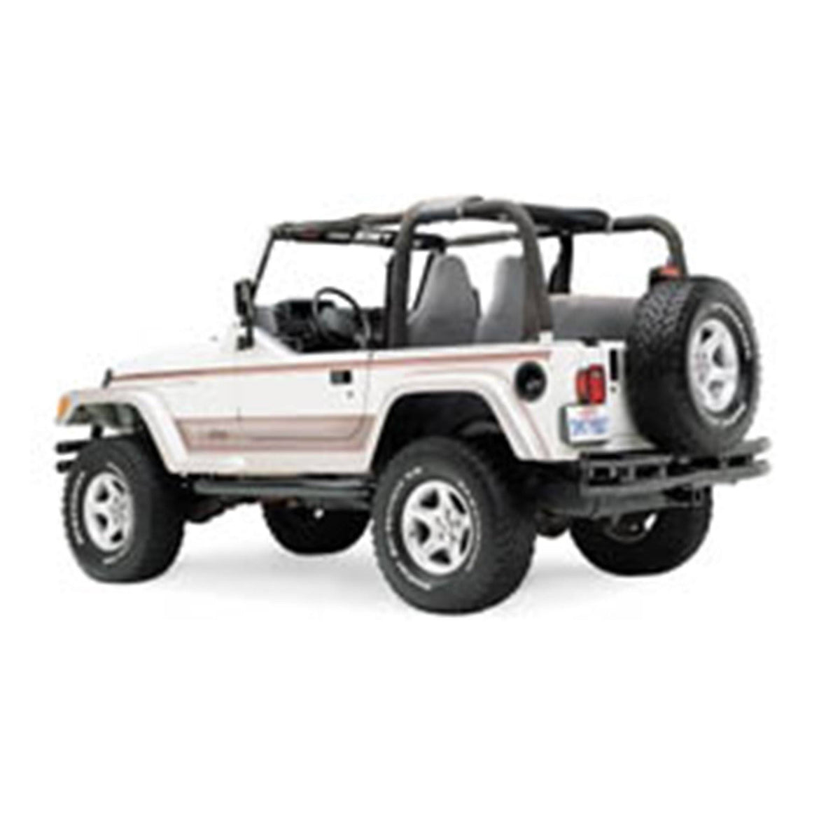 Textured Black Rear Tubular Bumper F4441