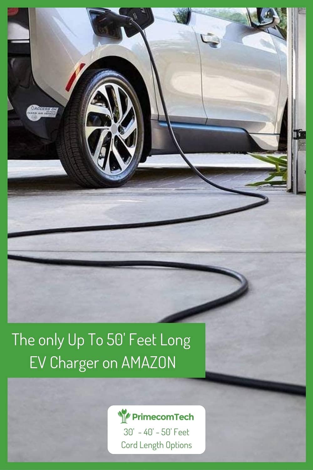 30 Feet Level 2 Electric Vehicle Charger 40 Amp G874332