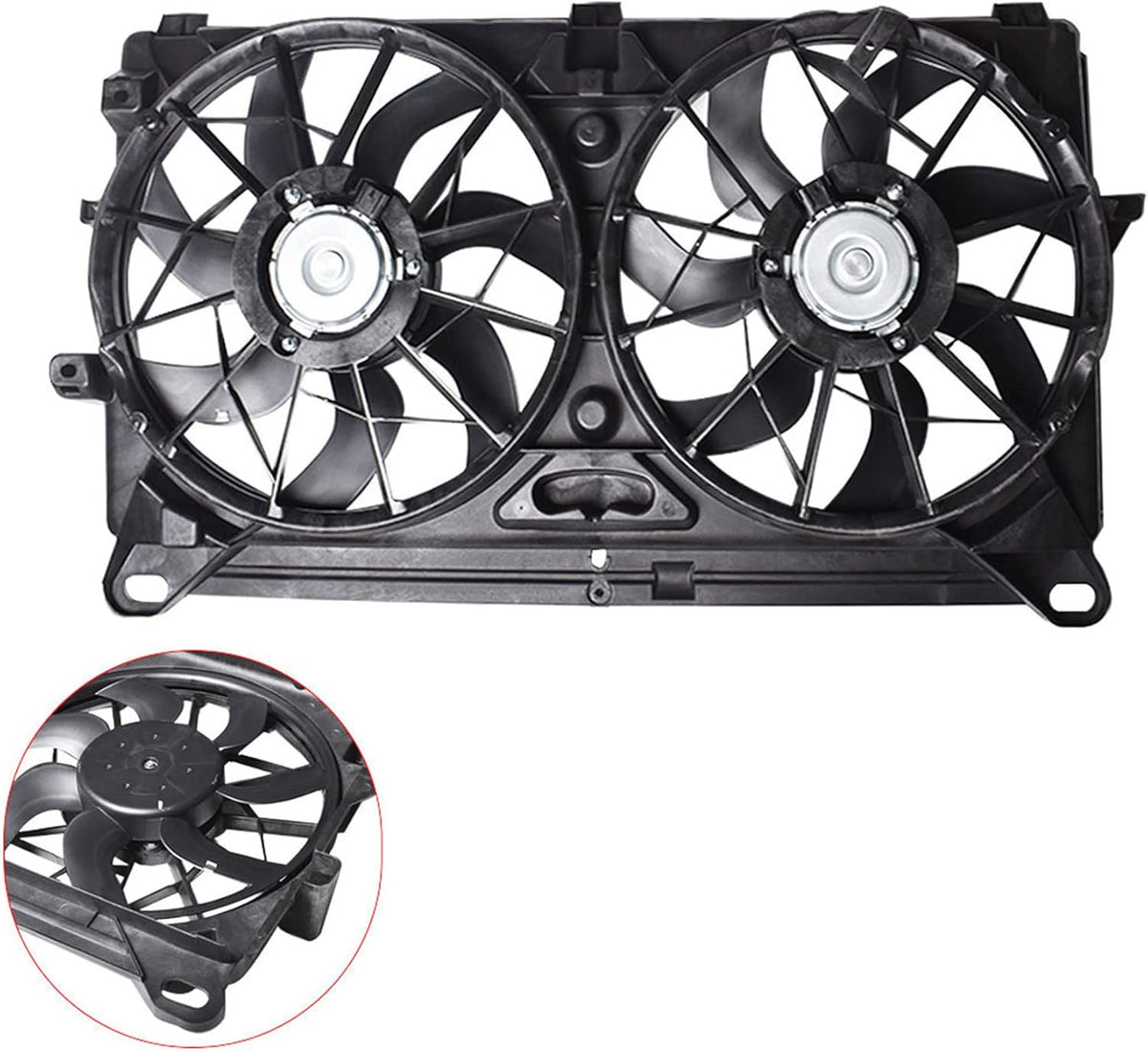 Radiator Cooling Fan Replacement for 2005 2006 2007 Chevy Avalanche Silverado Suburban Cadillac Escalade GMC Sierra L5524