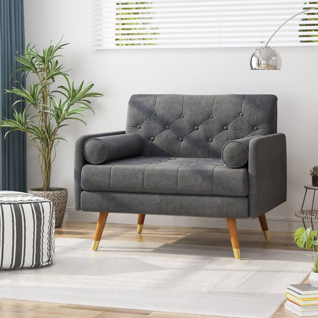 Dark Gray Fabric Club Chair Z517