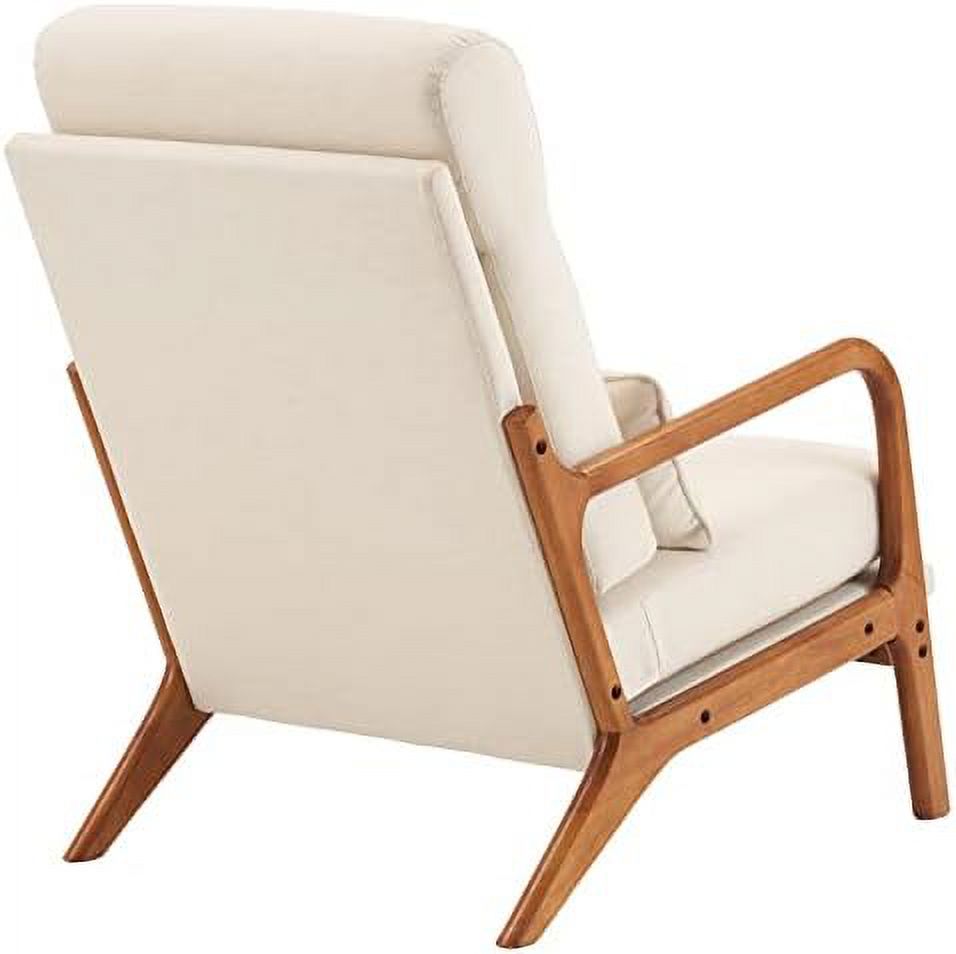 Linen Fabric Upholstered Accent Armchair W225