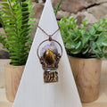 Gemstone Bottle Necklace with Accent Stone N3383
