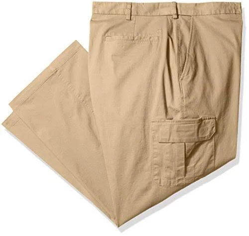 Khaki Classic-Fit Stretch Cargo Pant W289517