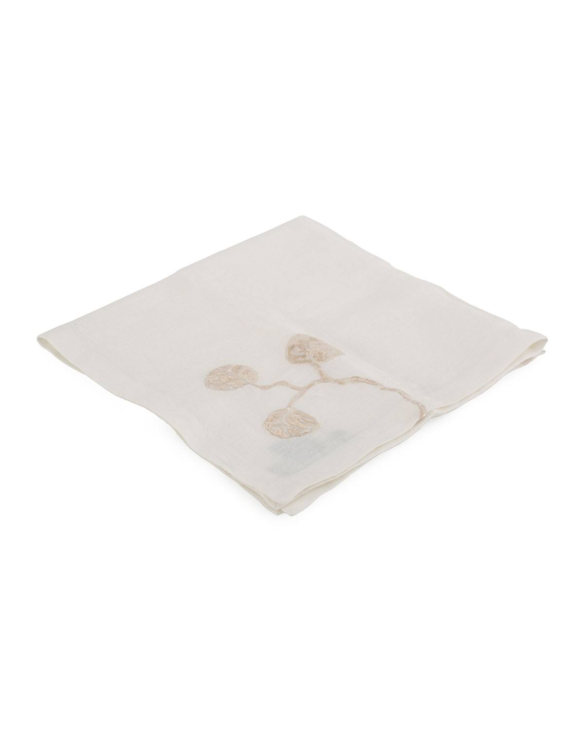 Botanical Leaf Dinner Napkin Set of 4 G180