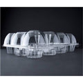 12-Compartment Clear Cupcake Container, 12-Pack N807876