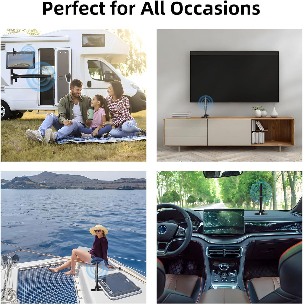 Amplified HDTV Indoor Digital Antenna Long Range TV Antenna C659