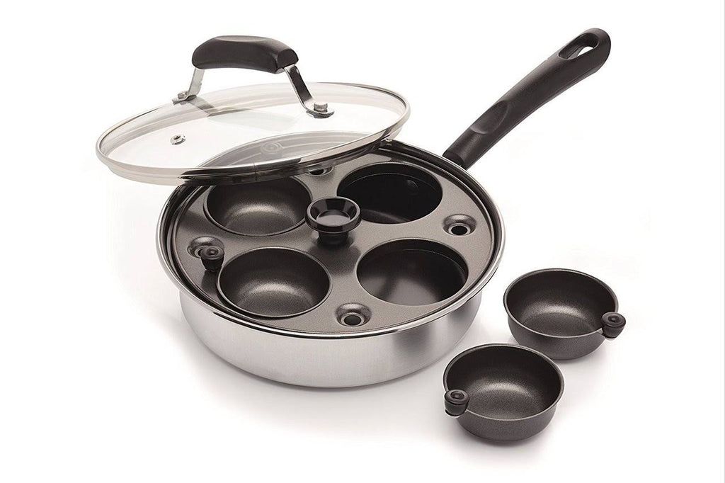 4 Egg Poacher Pan, Carbon Steel, 21 cm T47739