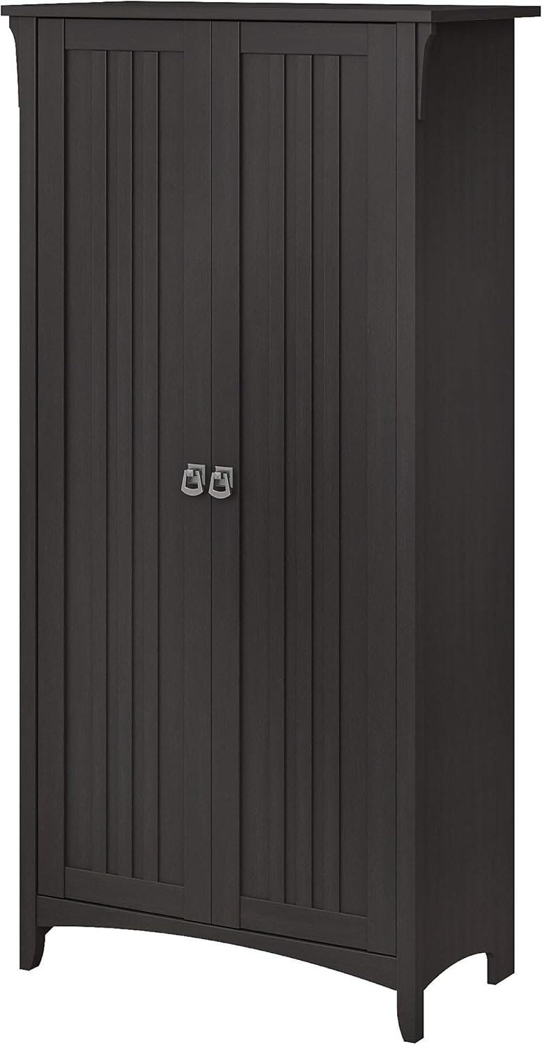 Cape Cod Gray Kitchen Pantry Cabinet with Doors R749
