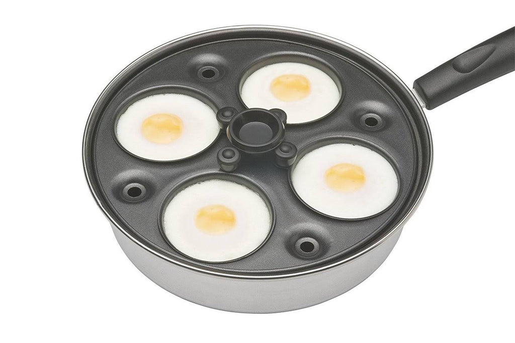 4 Egg Poacher Pan, Carbon Steel, 21 cm T47739