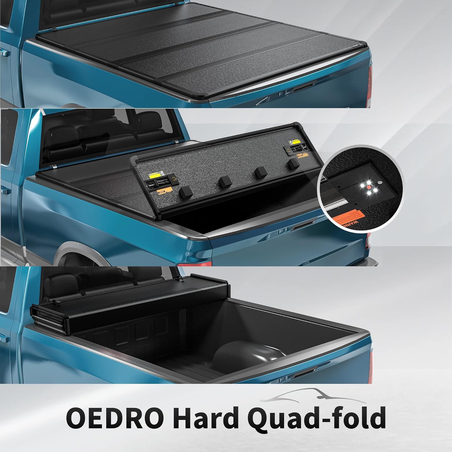 Hard Quad-fold Truck Bed Tonneau Cover O17335