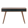 Blue/Pecan 3 Drawer Writing Desk N721652