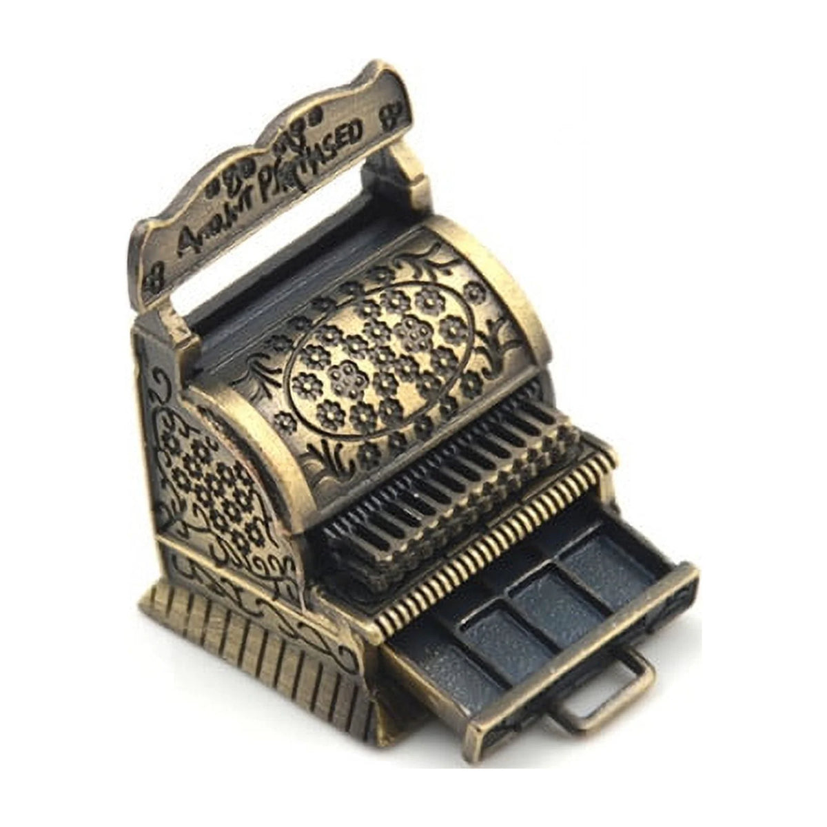 Vintage Metal Cash Register Dollhouse Miniature Accessories Q412425