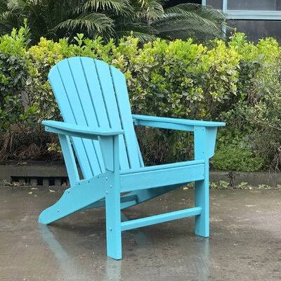 Blue HDPE Recycle Adirondack Chair Q73982