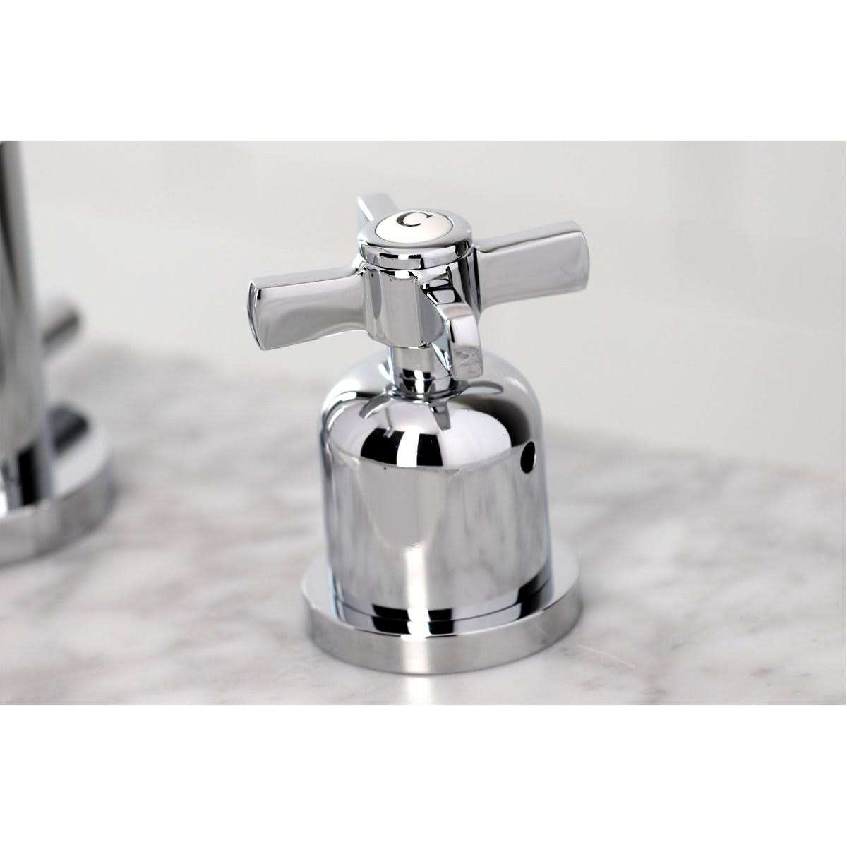 Matte Black Widespread Bathroom Faucet with Brass Pop-Up D271057