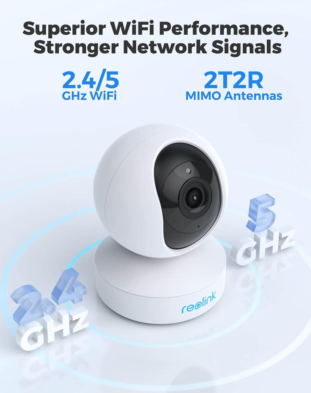 5MP Plug-in WiFi Security Camera with Pan Tilt Zoom, Pack of 2 E29177