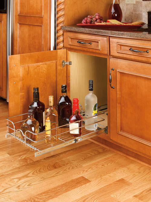 12 in. W x 20 in. D Chrome Wire Basket I802540