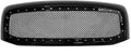 Gloss Black Front Grille with Mesh and Rivets U2707