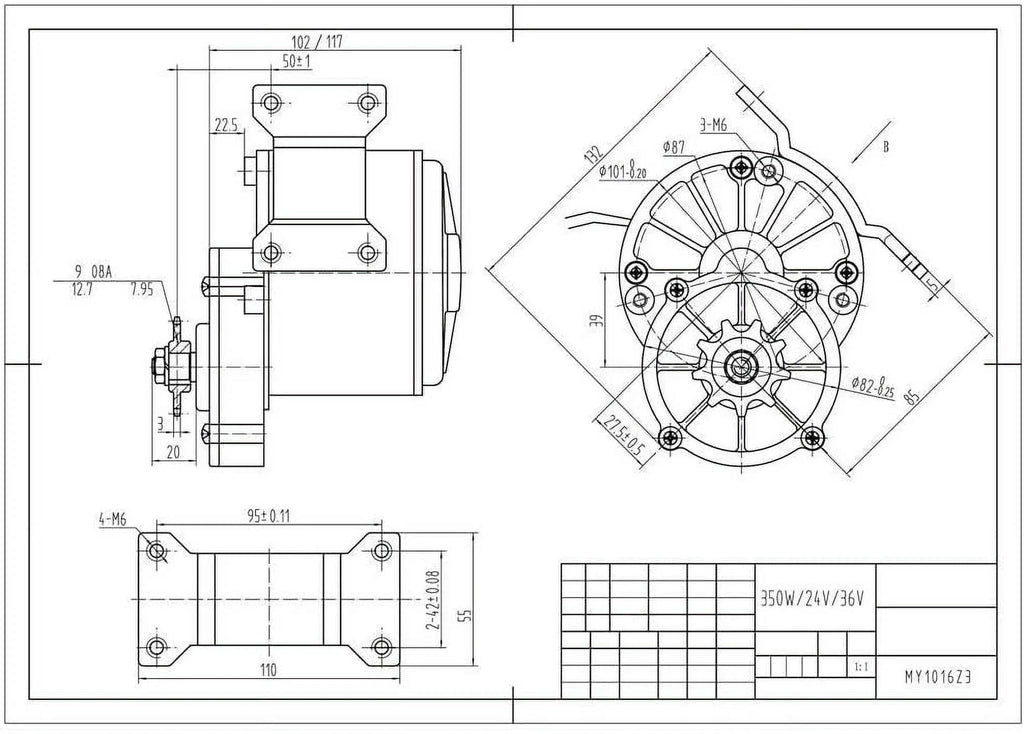 Electric Bicycle Conversion Kit with Motor Controller H3433