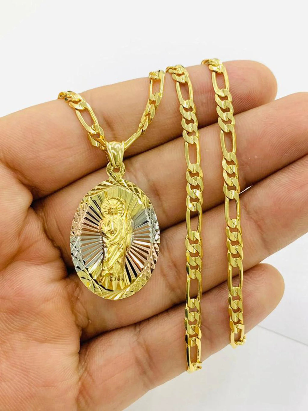 20" Gold Filled Saint Jude Pendant Necklace Z180