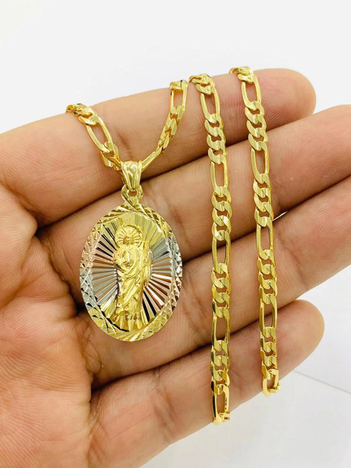 20" Gold Filled Saint Jude Pendant Necklace Z180