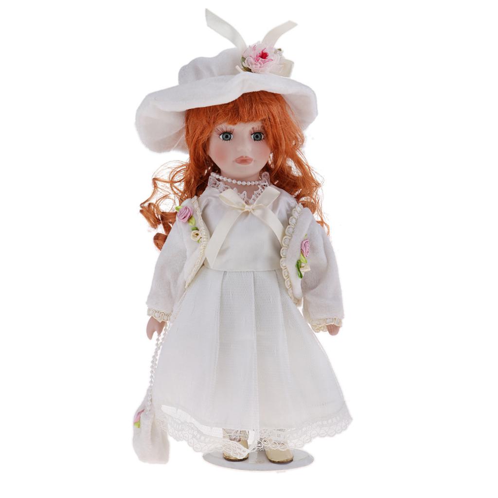 1/6 Scale Porcelain Doll Lady Figures Y960672