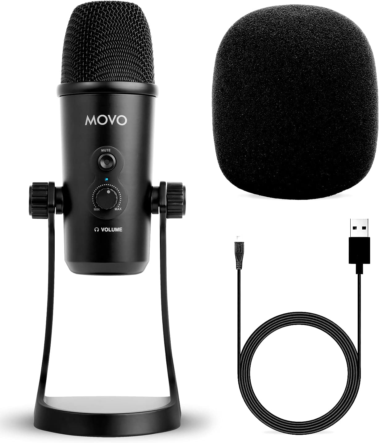 Desktop USB Microphone with Adjustable Pickup Patterns U554