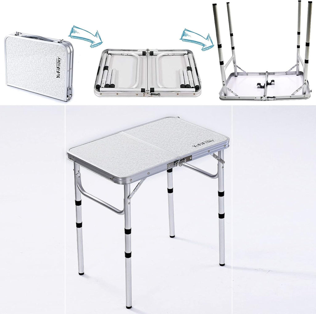 Small Folding Aluminum Camp Table V8736