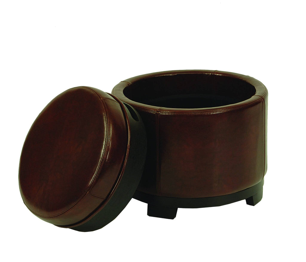 Round Storage Tray Ottoman V4511