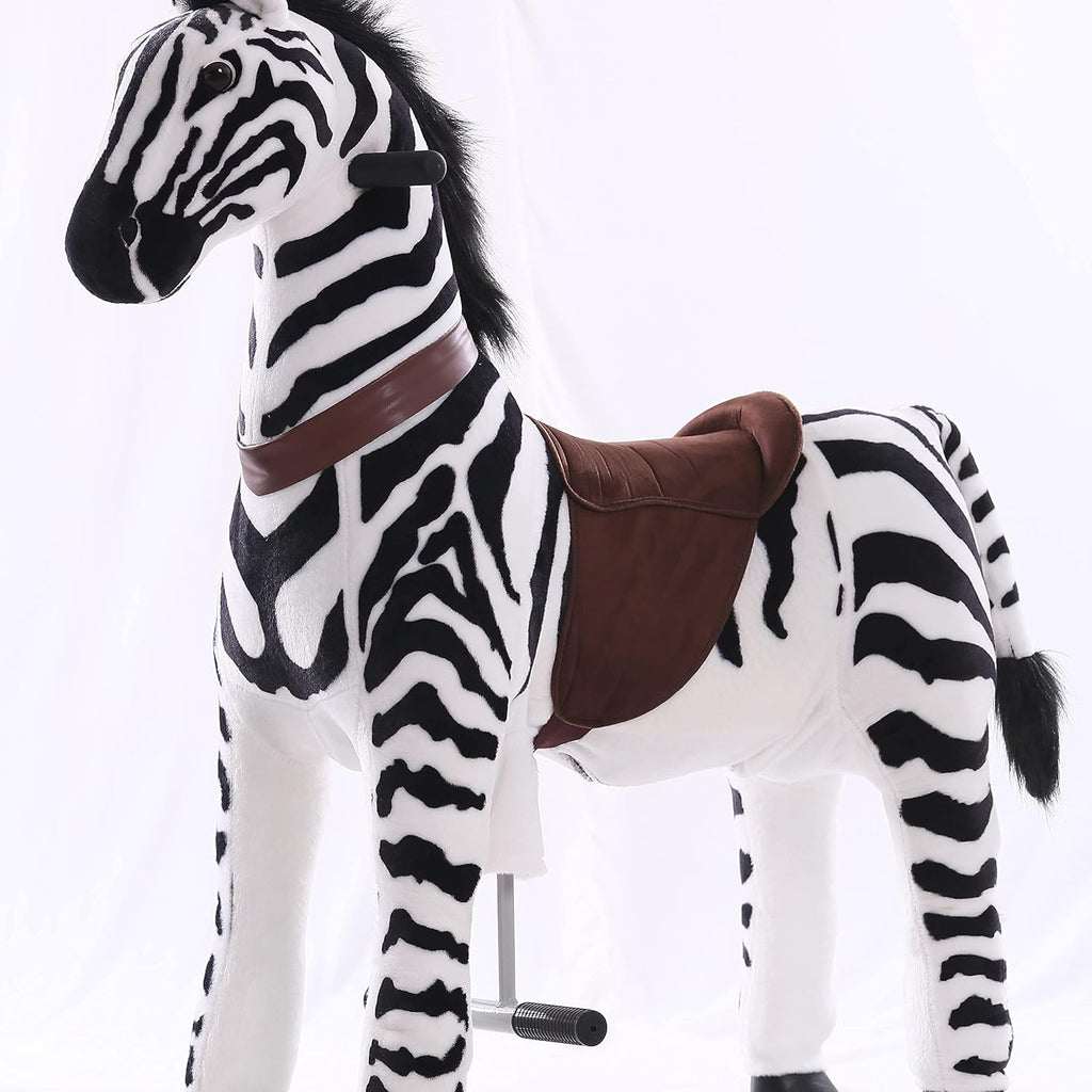 Kids Ride on Zebra Plush Animal Riding Toy I955589