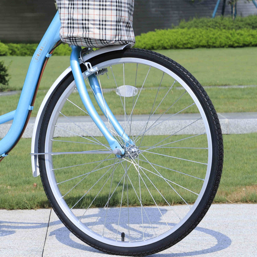 Green 26 Inch Wheel 7 Speed Cruiser Bike T75723
