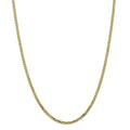 10 Karat Yellow Gold Flat Beveled Curb Chain W41387