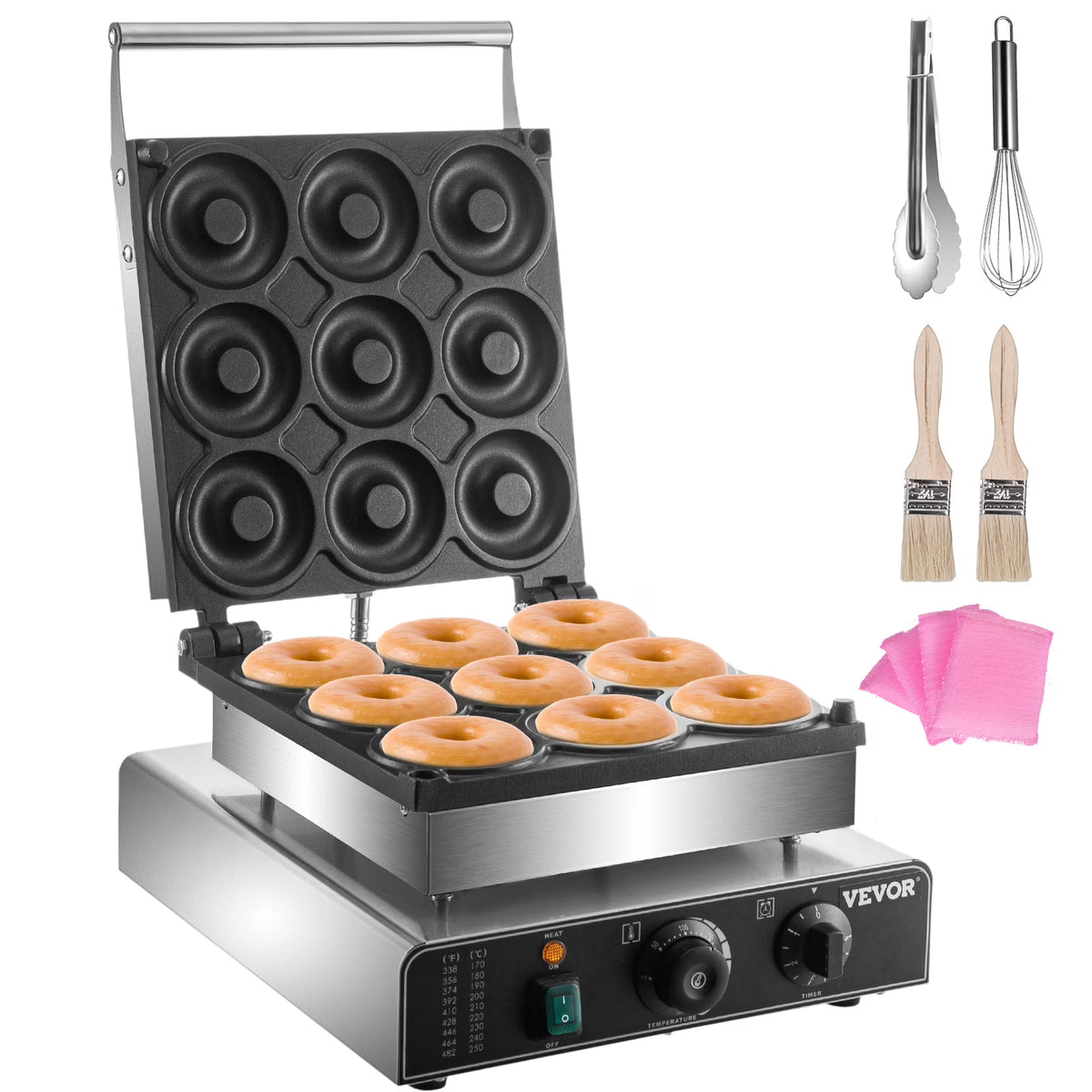 9pcs Electric Donut Maker Machine R135