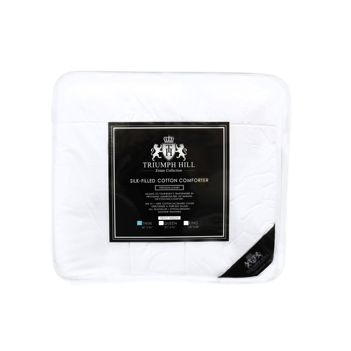 Queen Silk Heavy Weight Bed Comforter C8382