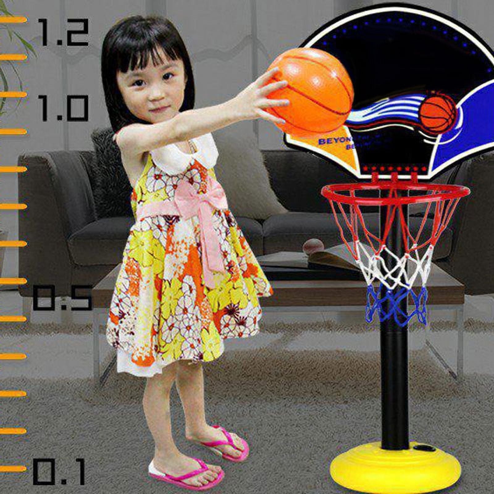 Kids Mini Basketball Stand Set Hoop Backboard Game Toy E71136
