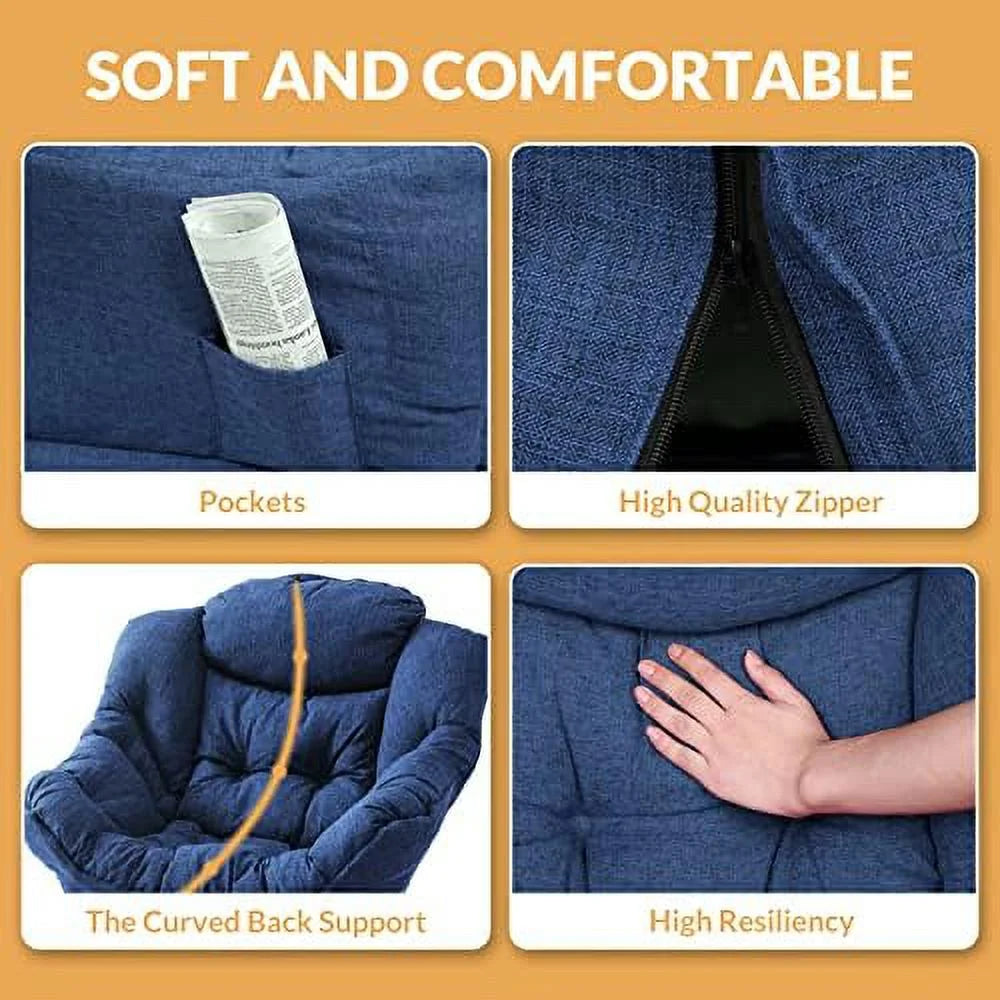 Velvet Fabric Reclining Armchair with Side Pocket O8587