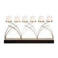 Antiqued Silver Candelabra B3070