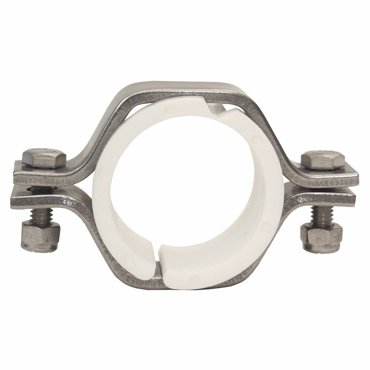 Valve 304 Stainless Steel Sanitary Hex Tube Hanger with ABS Sleeve H28626