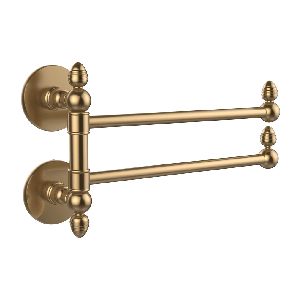 2 Swing Arm Towel Rail, Brushed Bronze E433679