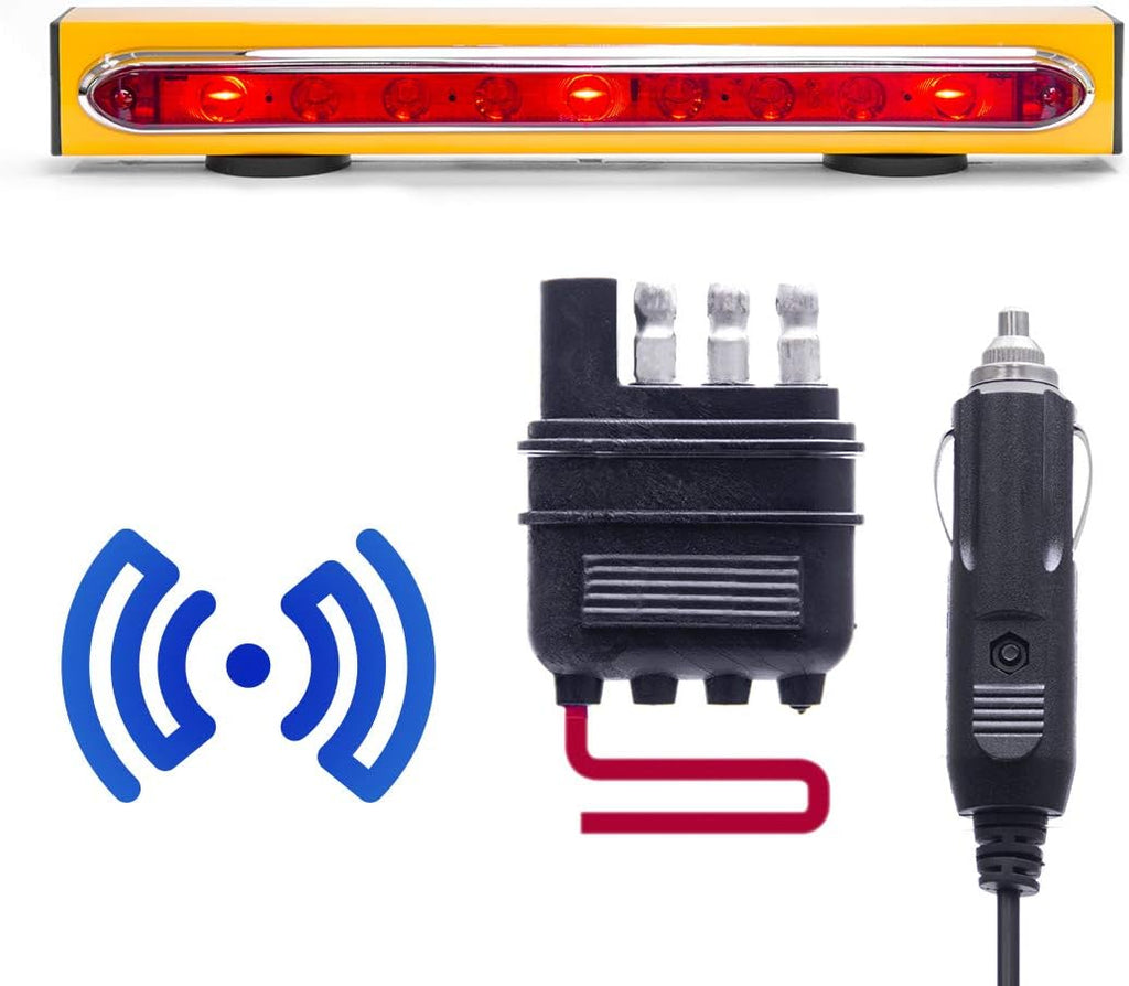 Wireless Trailer Tow Lights with Safety Straps T456