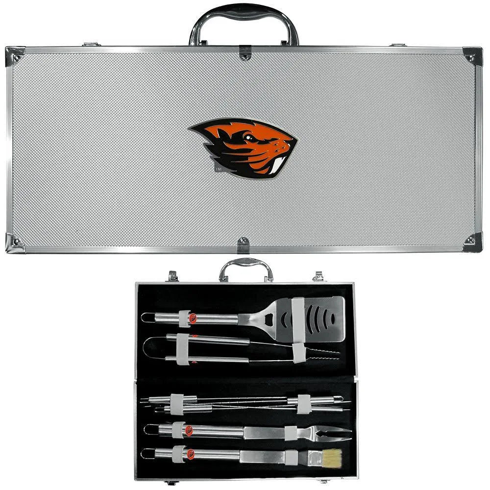 8 PC Stainless Steel BBQ Set with Metal Case M621