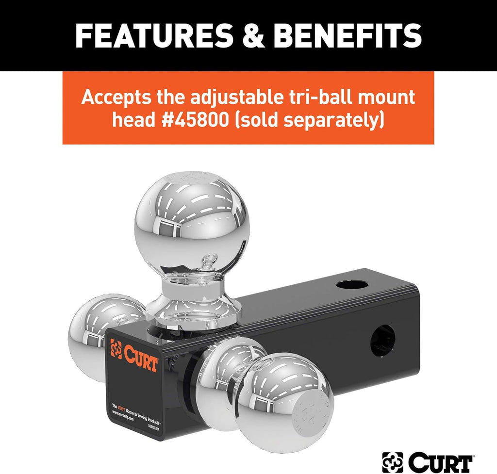 Replacement Adjustable Trailer Hitch Ball Mount Tube Mount Pack of 2 Z960