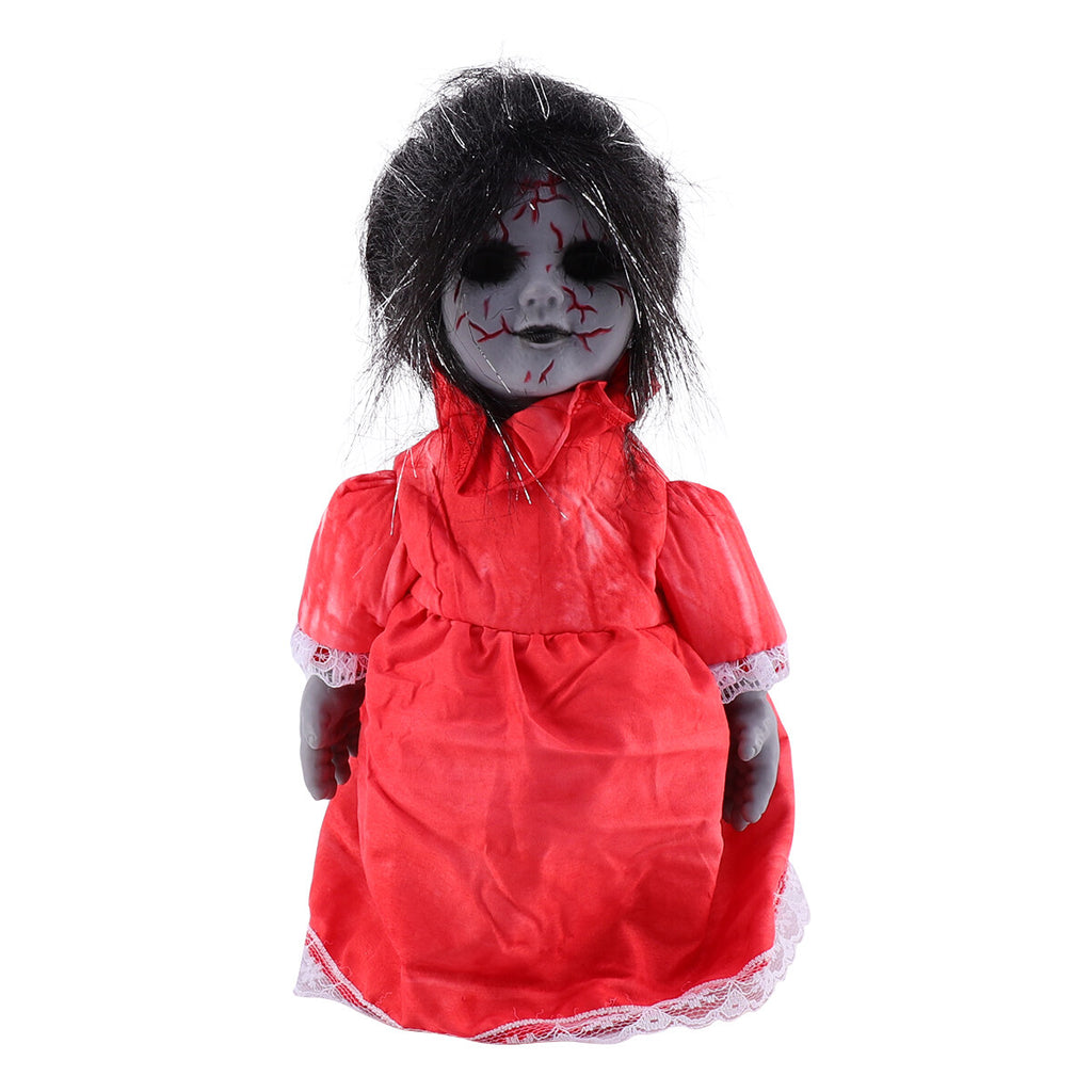 Halloween Voice-activated Induction Glowing Walking Doll P6797