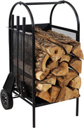 Wrought Iron Firewood Rack with Poker, Shovel and Brush Tools P462