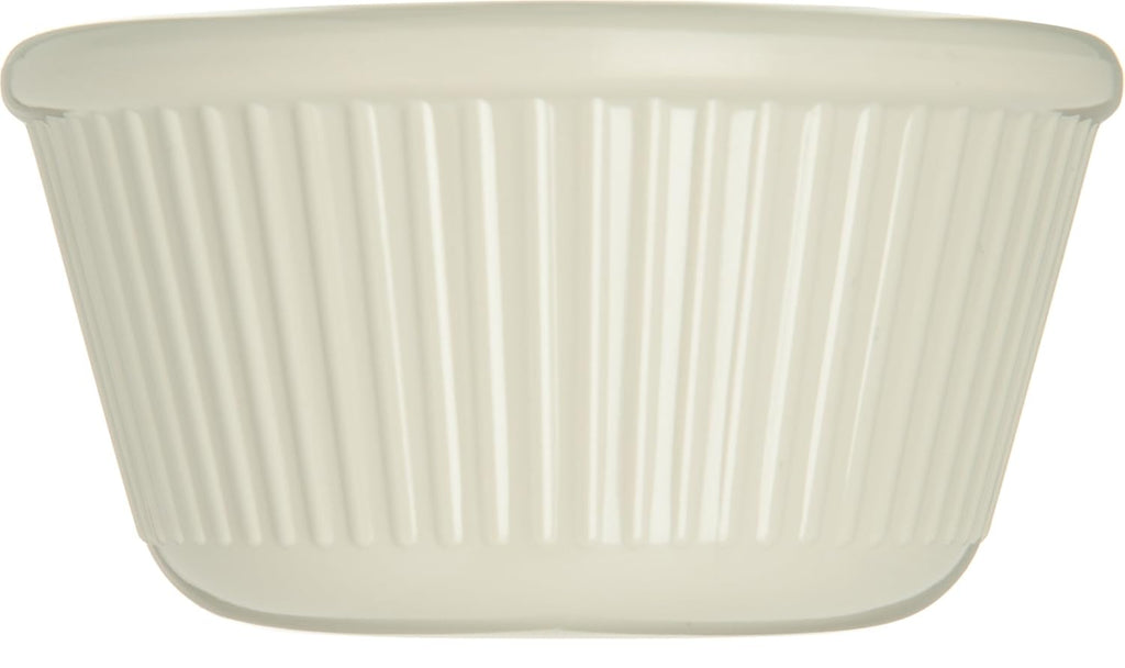 Melamine Fluted Ramekin Set, 4 oz Capacity, Bone (Case of 12) O410391